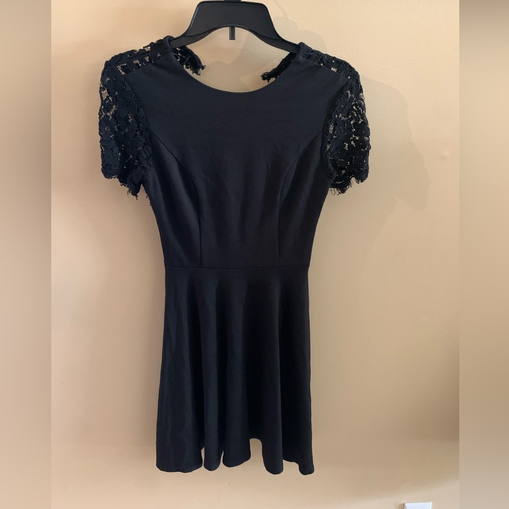 Simple black mini dress!